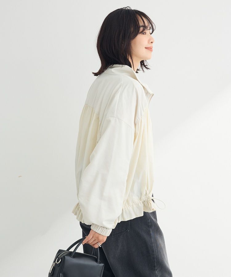 armonia「ギャザーナイロンブルゾン」|ブルゾン・スタジャン|