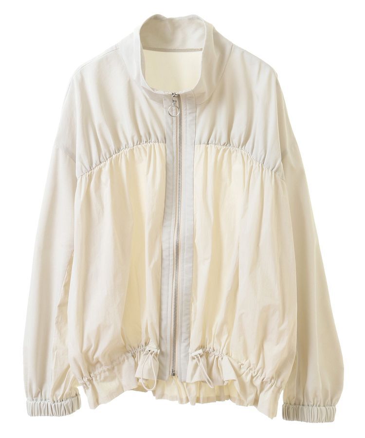 armonia「ギャザーナイロンブルゾン」|ブルゾン・スタジャン|