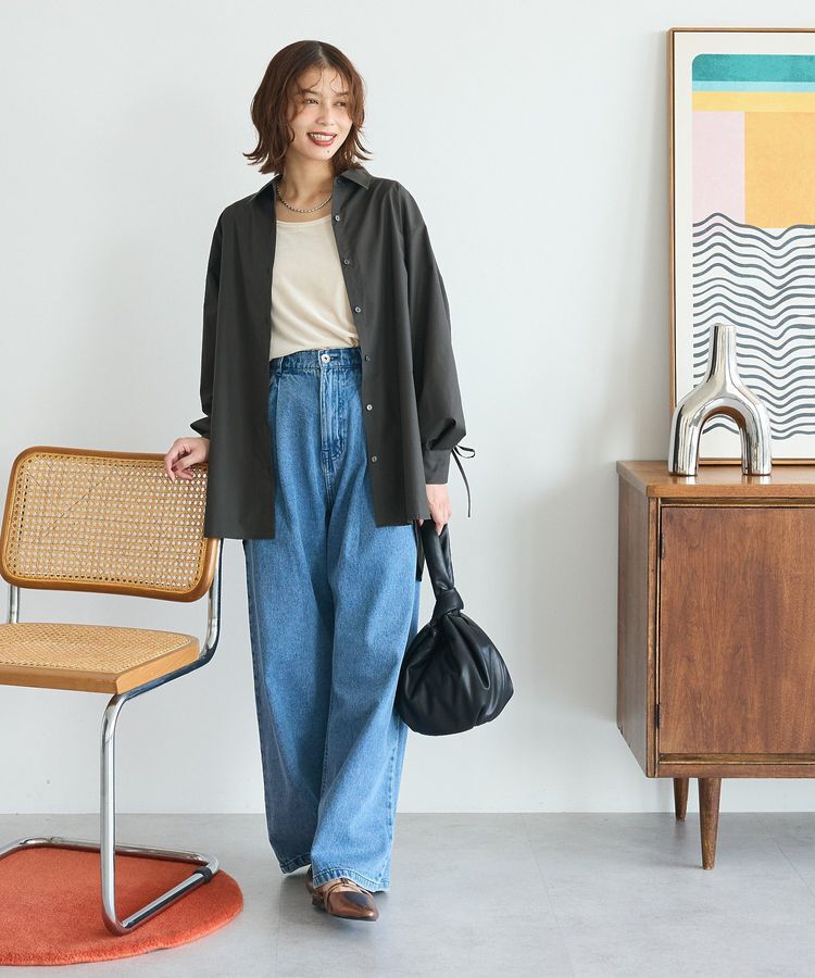 Green Parks「・SUGAR SPOON デニムワイドパンツ」|デニム|