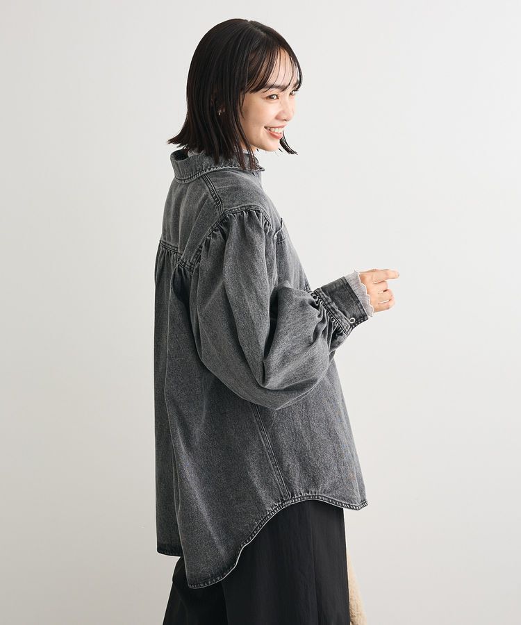 Green Parks「・SUGAR SPOON ボリュームスリーブデニムシャツ」|シャツ・ブラウス|