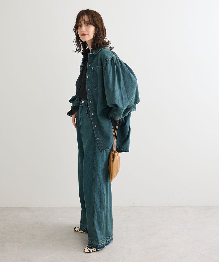 Green Parks「・SUGAR SPOON ボリュームスリーブデニムシャツ」|シャツ・ブラウス|