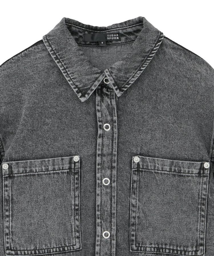 Green Parks「・SUGAR SPOON ボリュームスリーブデニムシャツ」|シャツ・ブラウス|