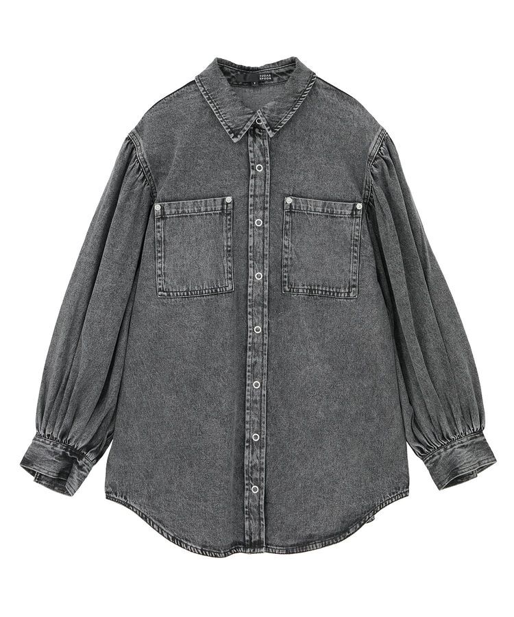 Green Parks「・SUGAR SPOON ボリュームスリーブデニムシャツ」|シャツ・ブラウス|