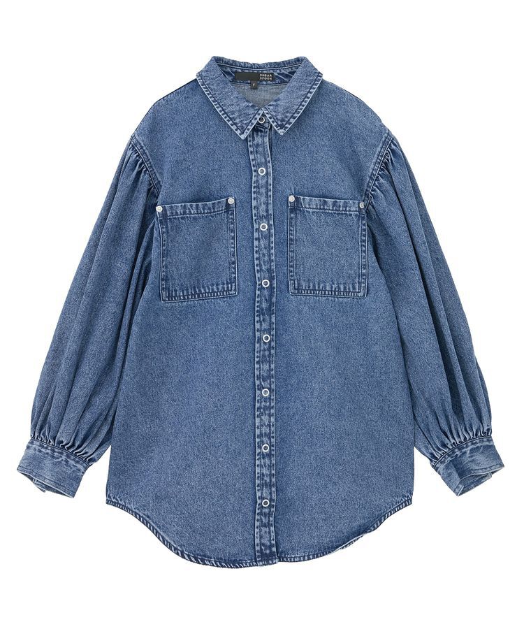 Green Parks「・SUGAR SPOON ボリュームスリーブデニムシャツ」|シャツ・ブラウス|