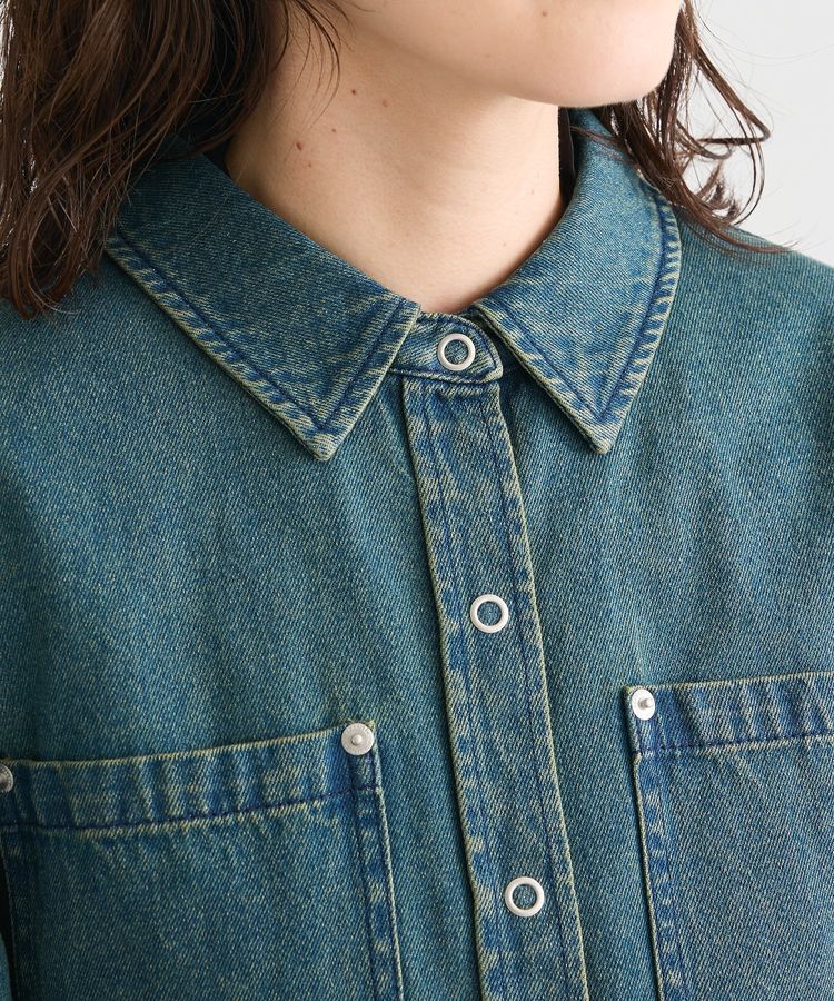 Green Parks「・SUGAR SPOON ボリュームスリーブデニムシャツ」|シャツ・ブラウス|