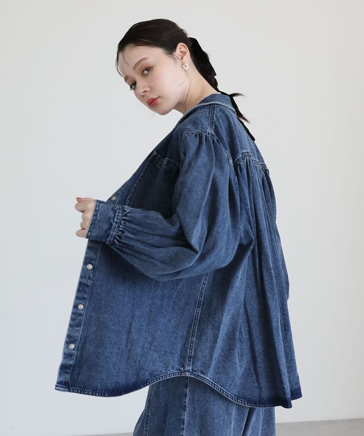 Green Parks「・SUGAR SPOON ボリュームスリーブデニムシャツ」|シャツ・ブラウス|