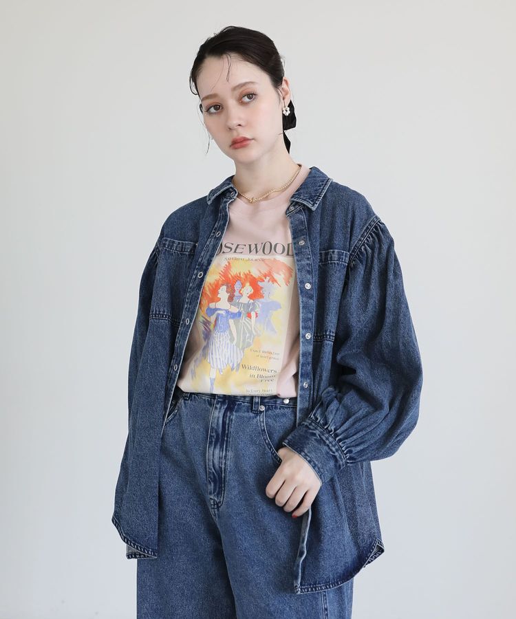 Green Parks「・SUGAR SPOON ボリュームスリーブデニムシャツ」|シャツ・ブラウス|