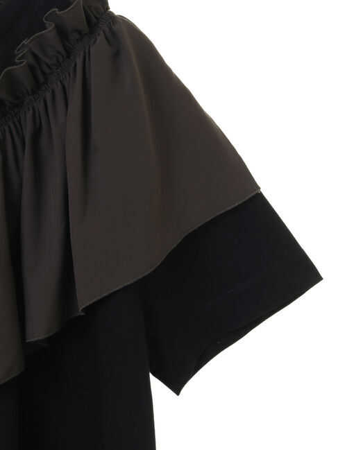 Editt by YECCA VECCA「ラッフルデザインドロストアシメTee」|Tシャツ・カットソー|