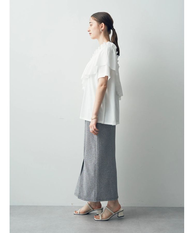 Editt by YECCA VECCA「ラッフルデザインドロストアシメTee」|Tシャツ・カットソー|