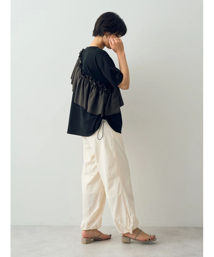 Editt by YECCA VECCA「ラッフルデザインドロストアシメTee」|Tシャツ・カットソー|