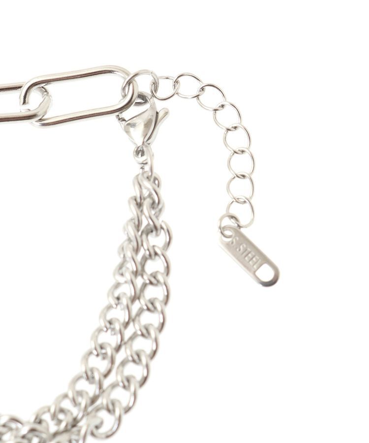 YECCA VECCA「コンビチェーンステンレスブレスレット」|ブレスレット・バングル|