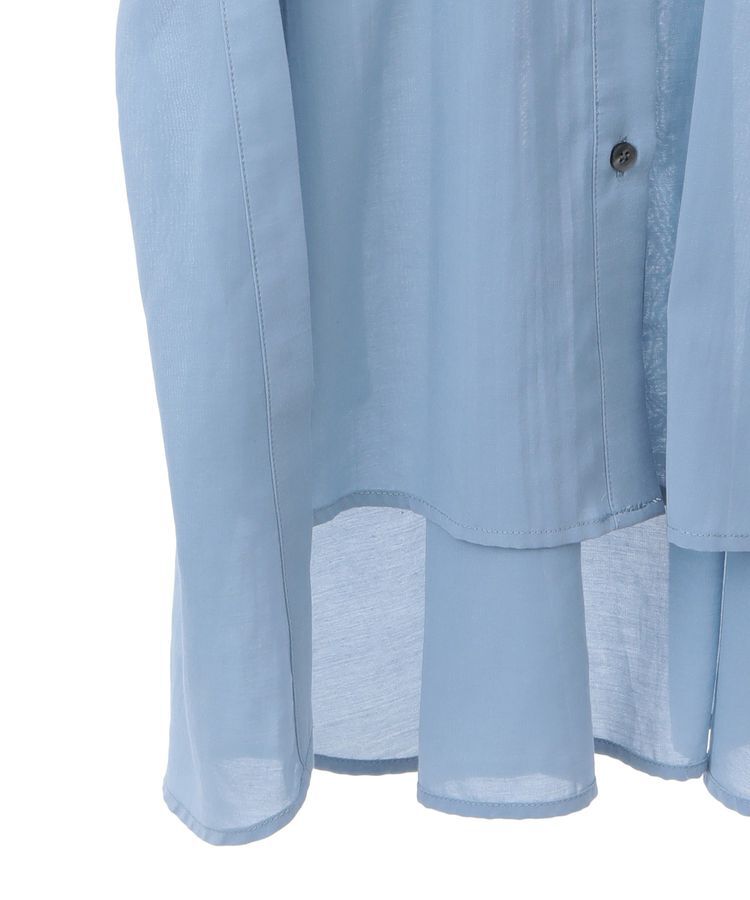 Editt by YECCA VECCA「リブMIXシアースリットオーバーシャツ」|シャツ・ブラウス|