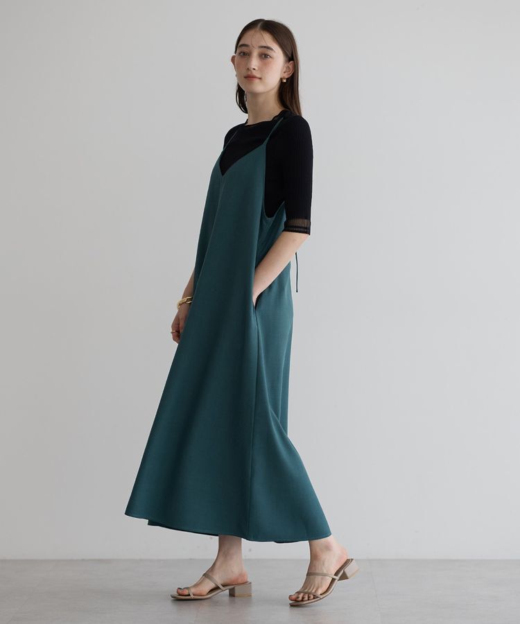 YECCA VECCA「2wayレースアップキャミワンピース」|ワンピース|