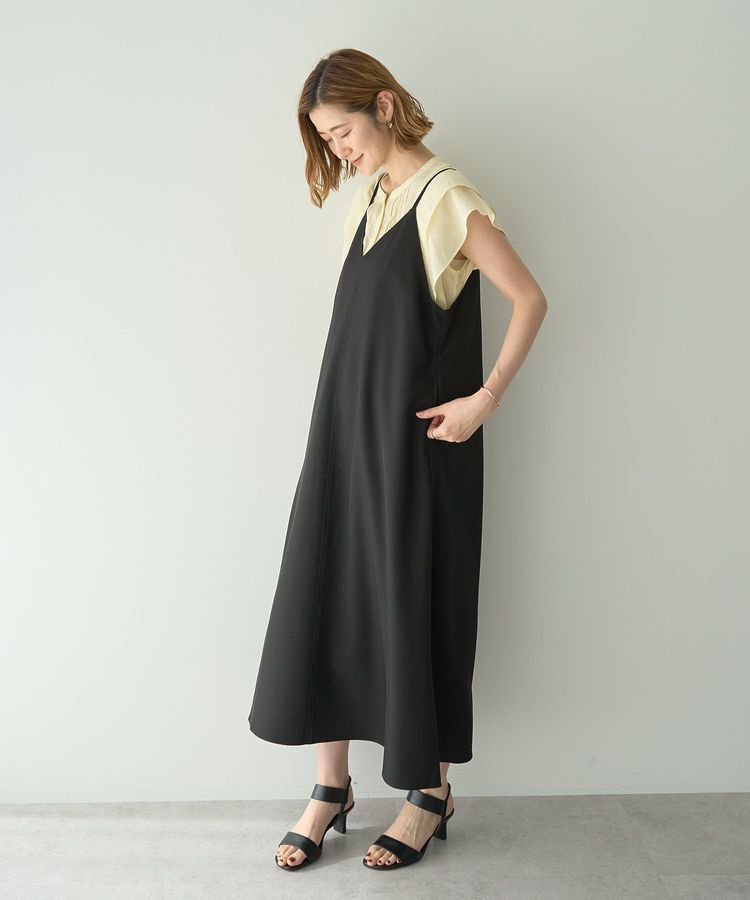 YECCA VECCA「2wayレースアップキャミワンピース」|ワンピース|