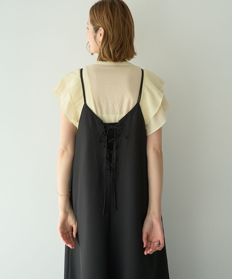 YECCA VECCA「2wayレースアップキャミワンピース」|ワンピース|