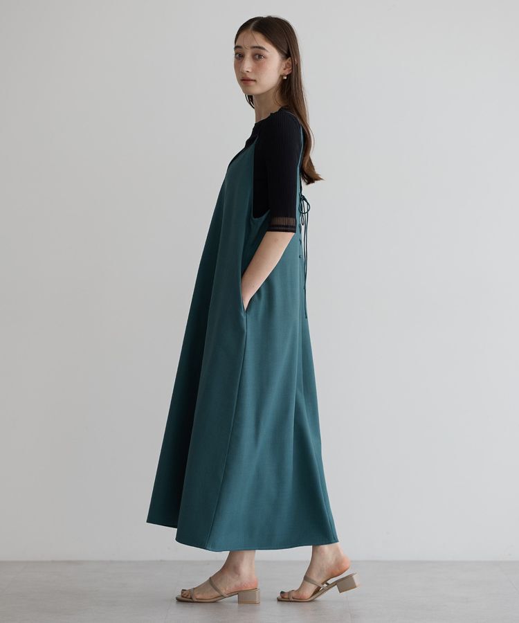 YECCA VECCA「2wayレースアップキャミワンピース」|ワンピース|