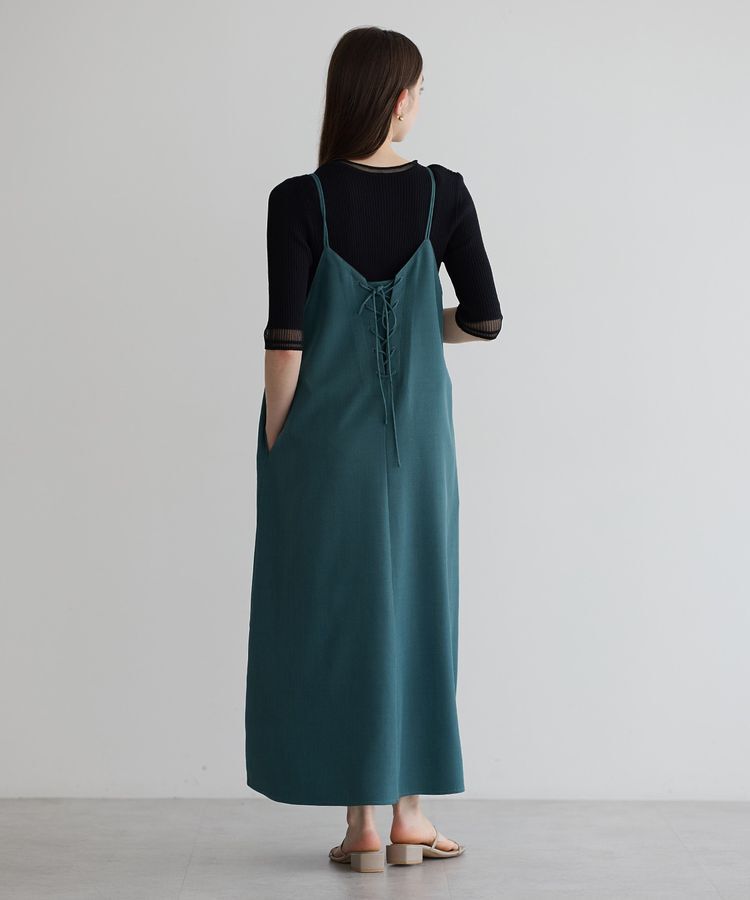 YECCA VECCA「2wayレースアップキャミワンピース」|ワンピース|