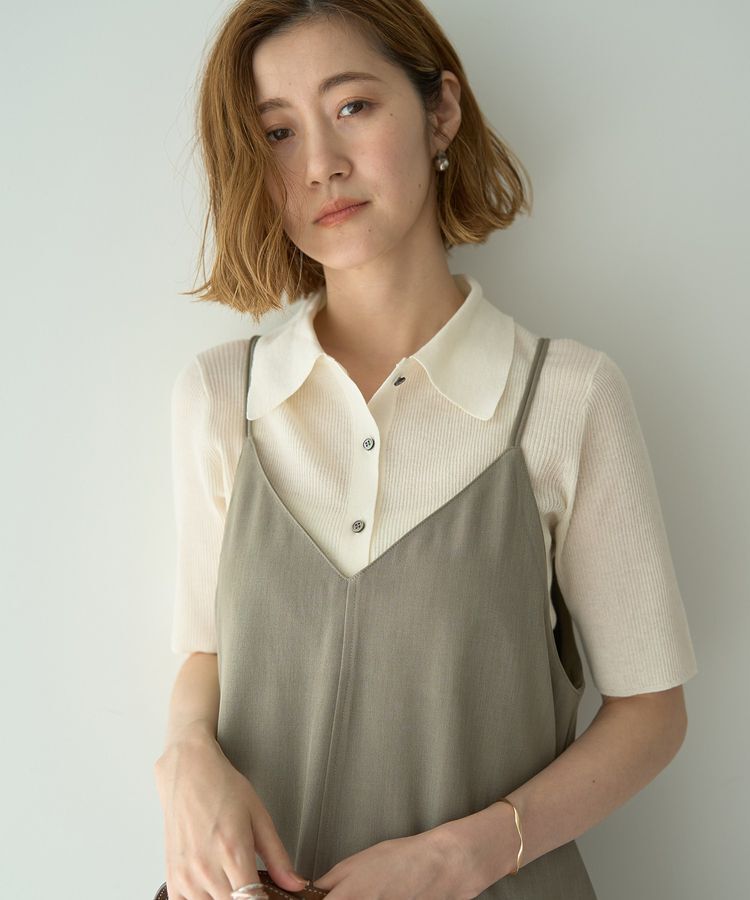 YECCA VECCA「2wayレースアップキャミワンピース」|ワンピース|