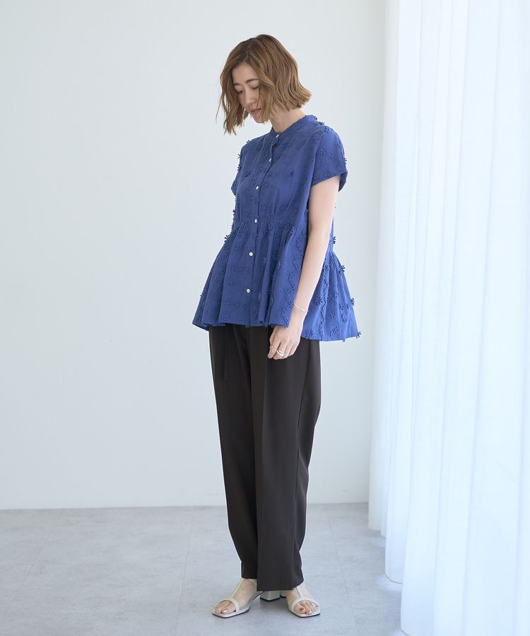 YECCA VECCA「3Dフラワーエンブロイダリーブラウス」|シャツ・ブラウス|