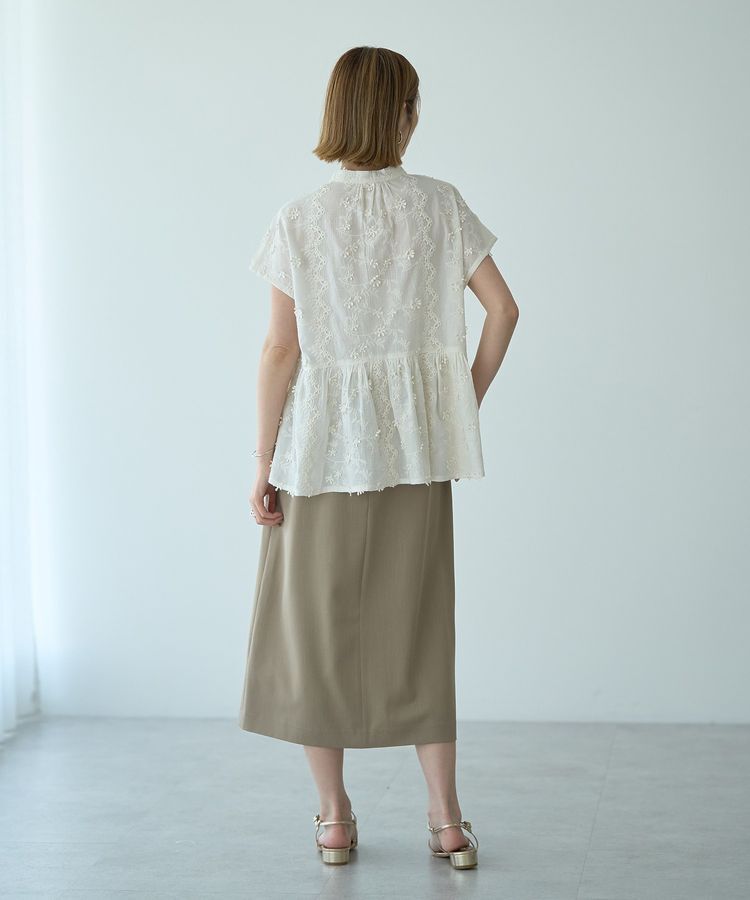 YECCA VECCA「3Dフラワーエンブロイダリーブラウス」|シャツ・ブラウス|