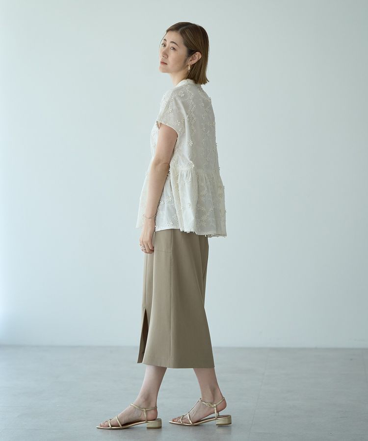 YECCA VECCA「3Dフラワーエンブロイダリーブラウス」|シャツ・ブラウス|