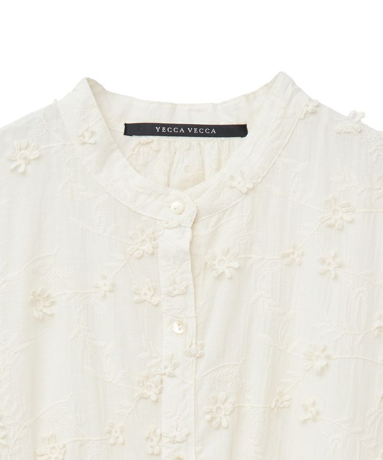 YECCA VECCA「3Dフラワーエンブロイダリーブラウス」|シャツ・ブラウス|