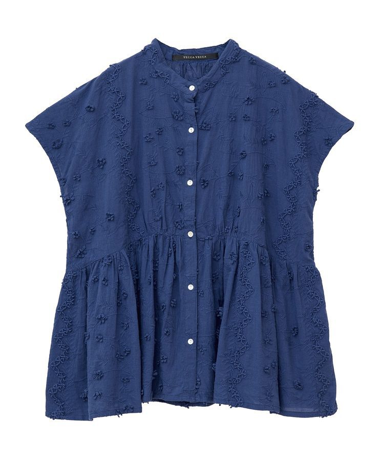 YECCA VECCA「3Dフラワーエンブロイダリーブラウス」|シャツ・ブラウス|