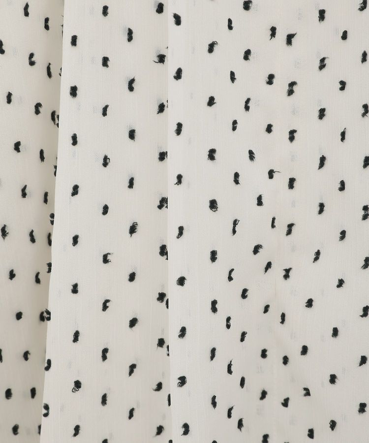 YECCA VECCA「シアードットジャガードブラウス」|シャツ・ブラウス|