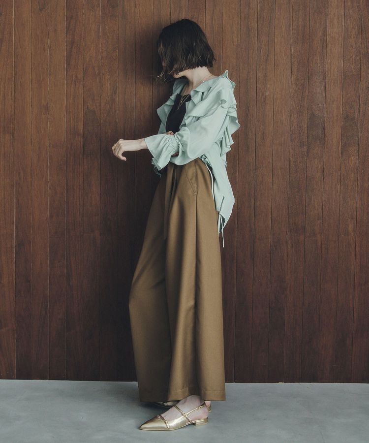 YECCA VECCA「ベルト付き2wayタックワイドパンツ」|その他|