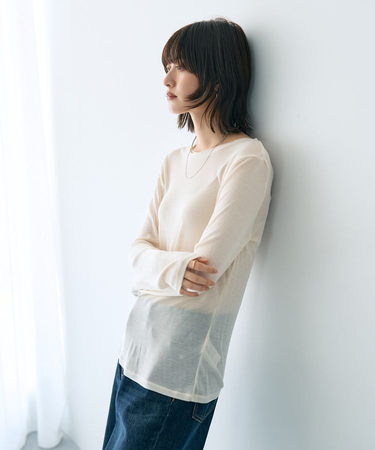 YECCA VECCA「クルーネックシアーインナー」|インナー|