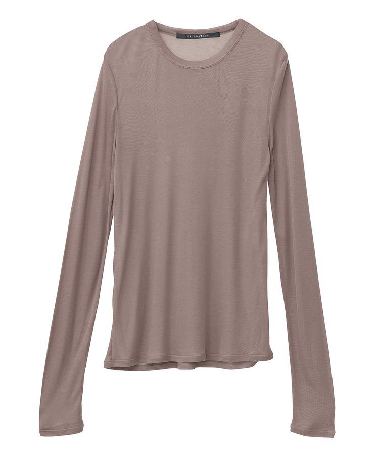 YECCA VECCA「クルーネックシアーインナー」|インナー|Beige