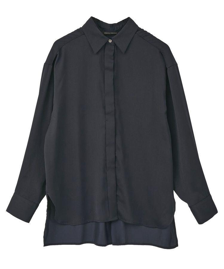 YECCA VECCA「ヴィンテージサテンシャツ」|シャツ・ブラウス|
