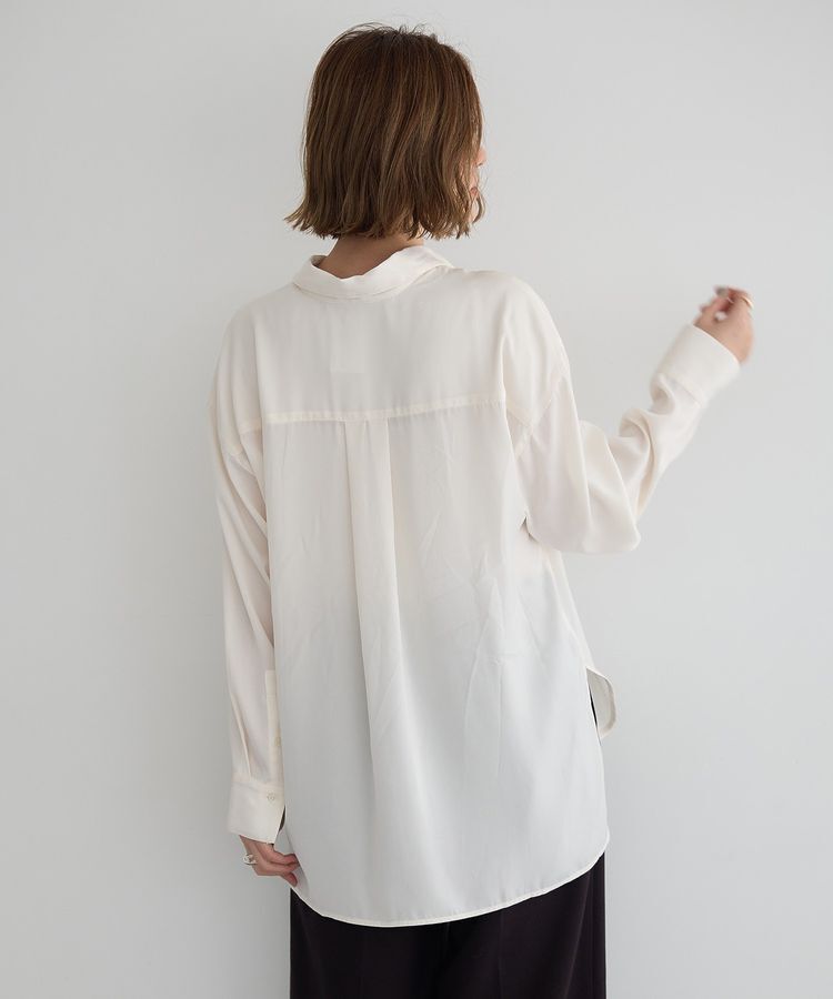 YECCA VECCA「ヴィンテージサテンシャツ」|シャツ・ブラウス|