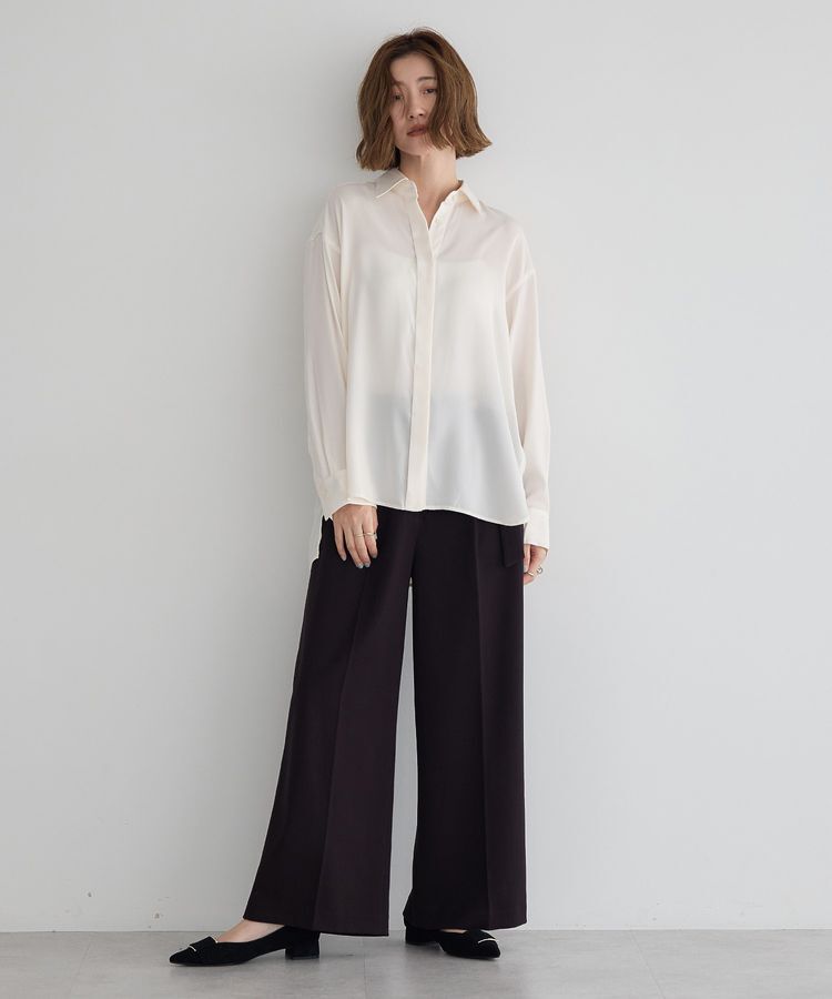 YECCA VECCA「ヴィンテージサテンシャツ」|シャツ・ブラウス|