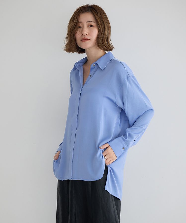 YECCA VECCA「ヴィンテージサテンシャツ」|シャツ・ブラウス|