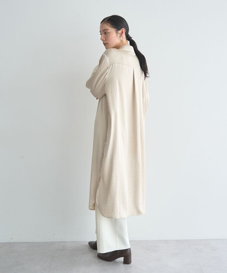 Editt by YECCA VECCA「ヴィンテージサテンシャツワンピース」|ワンピース|