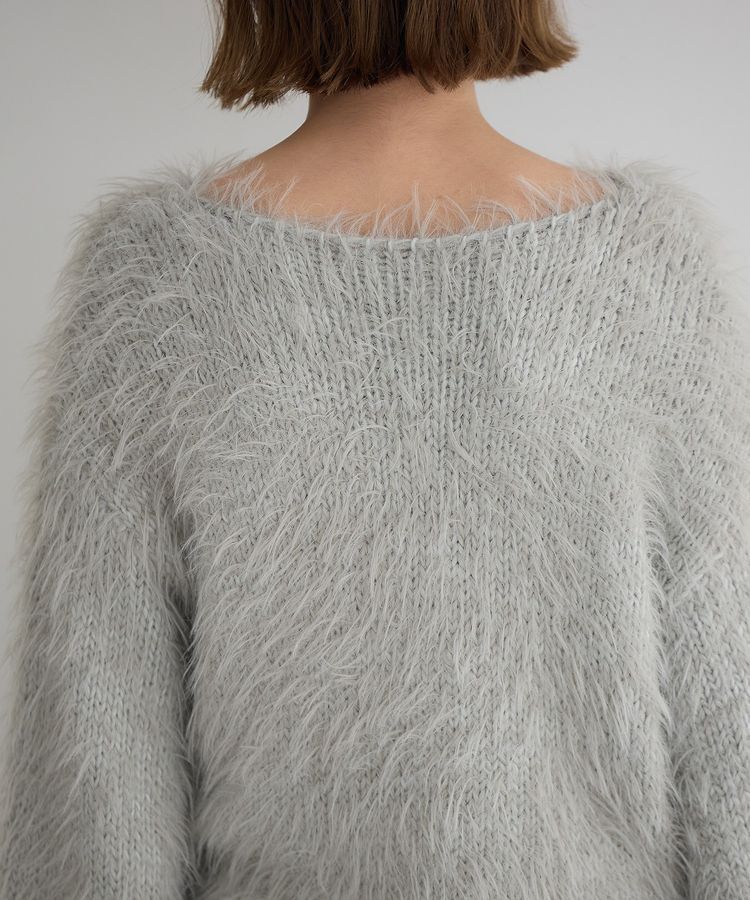 Editt by YECCA VECCA「フェザーMIXロービングニット」|ニット・セーター|