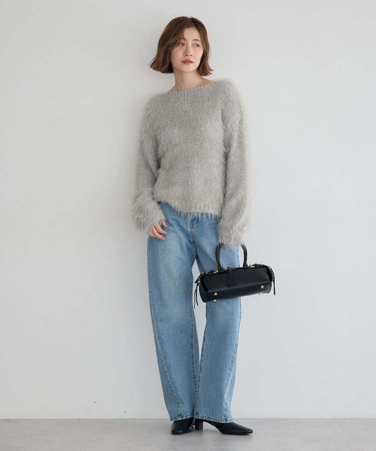 Editt by YECCA VECCA「フェザーMIXロービングニット」|ニット・セーター|