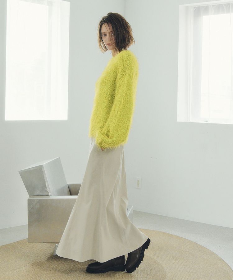 Editt by YECCA VECCA「フェザーMIXロービングニット」|ニット・セーター|
