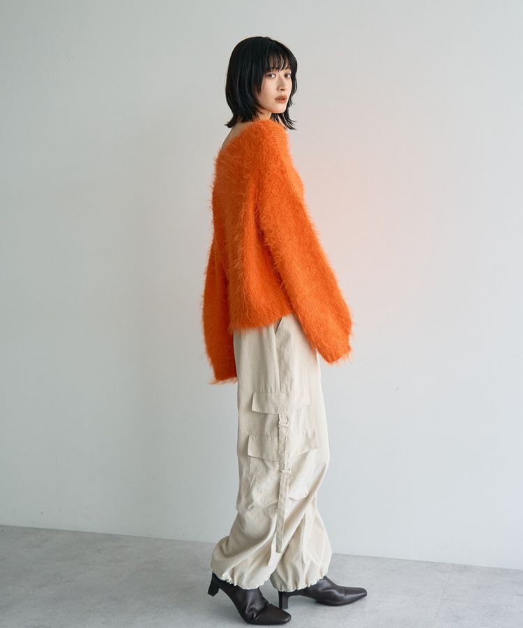 Editt by YECCA VECCA「フェザーMIXロービングニット」|ニット・セーター|