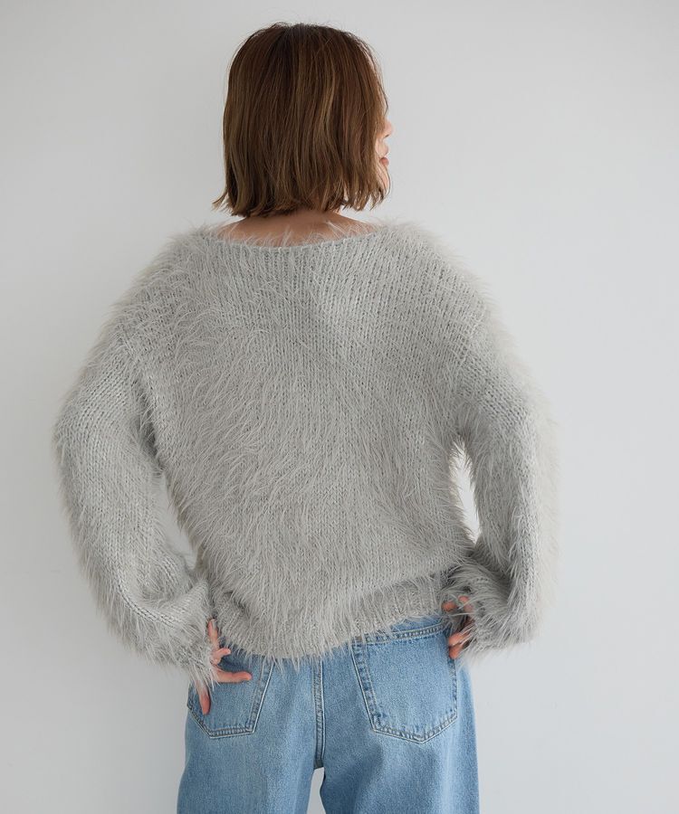 Editt by YECCA VECCA「フェザーMIXロービングニット」|ニット・セーター|