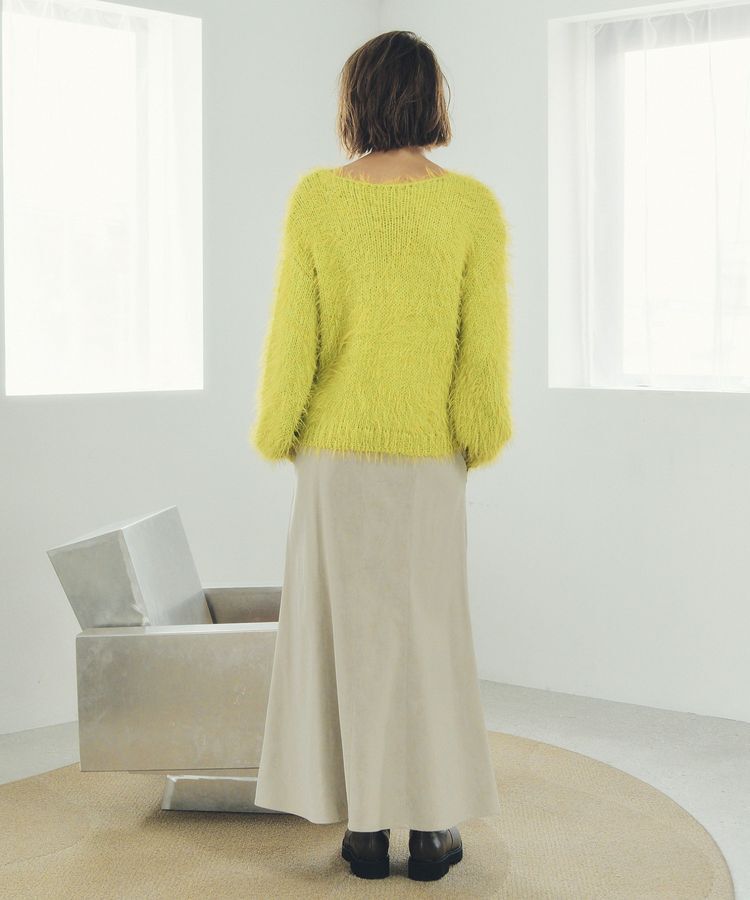 Editt by YECCA VECCA「フェザーMIXロービングニット」|ニット・セーター|