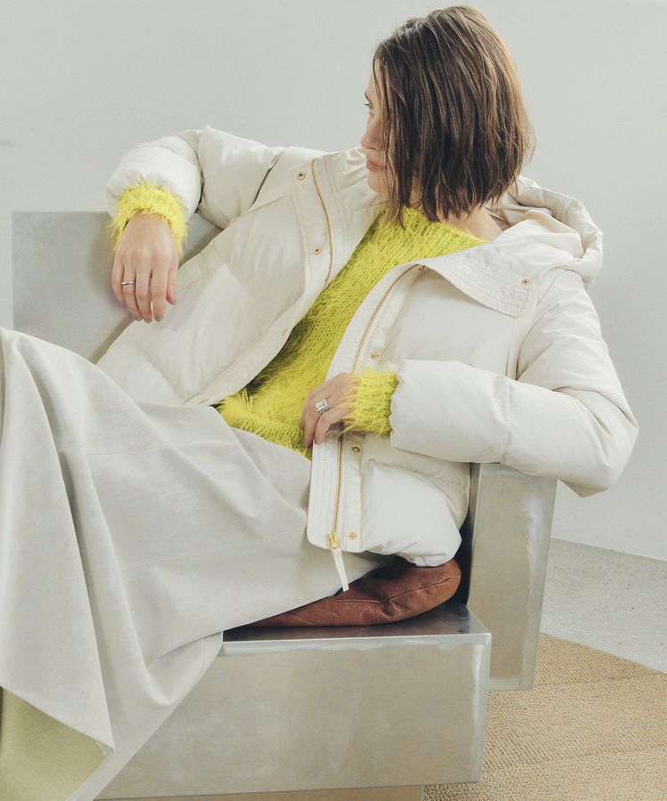 Editt by YECCA VECCA「フェザーMIXロービングニット」|ニット・セーター|