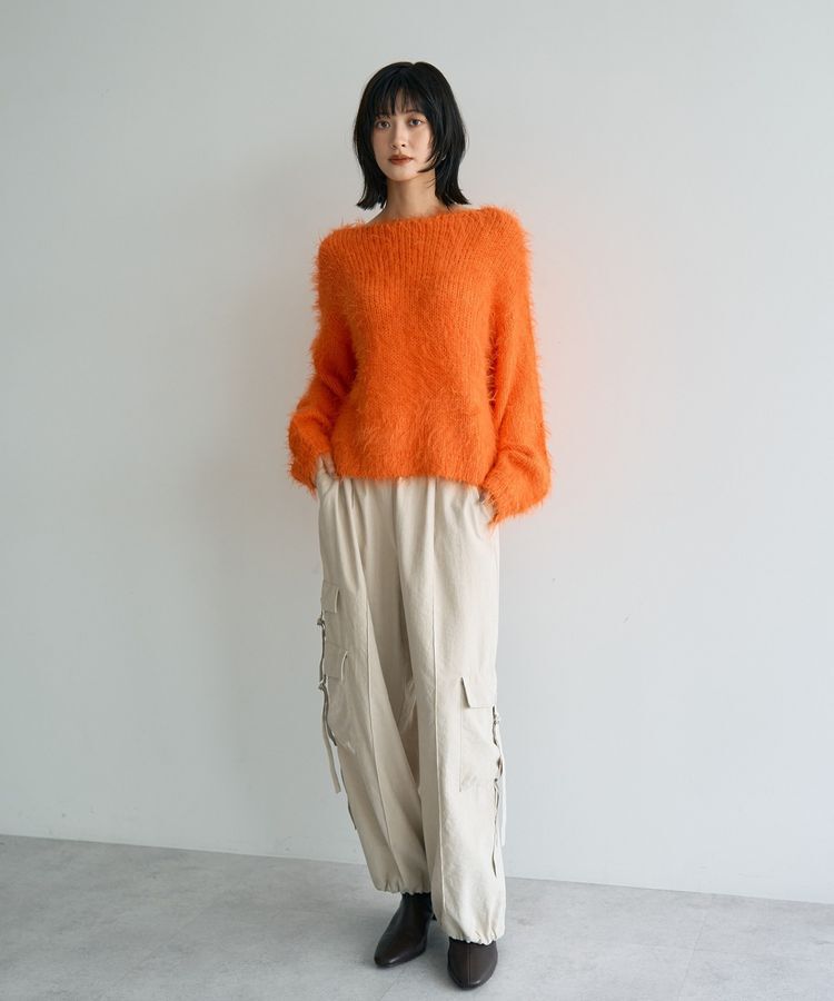 Editt by YECCA VECCA「フェザーMIXロービングニット」|ニット・セーター|