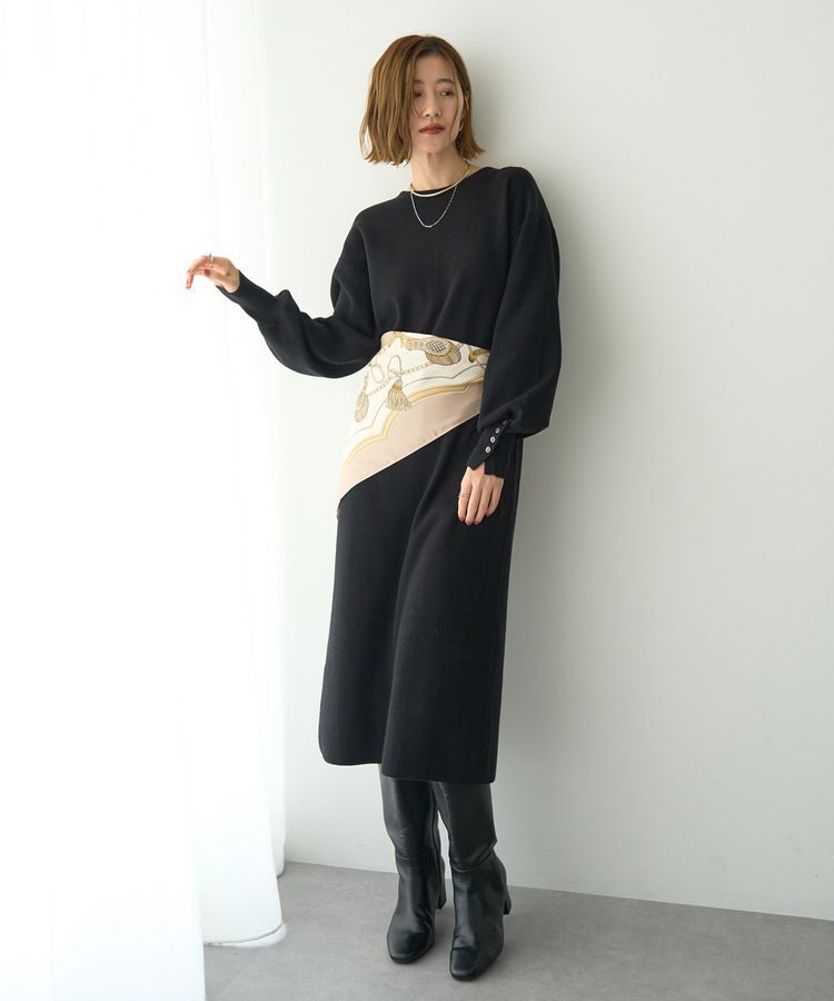 YECCA VECCA「タッセル柄スカーフ」|バンダナ・スカーフ|