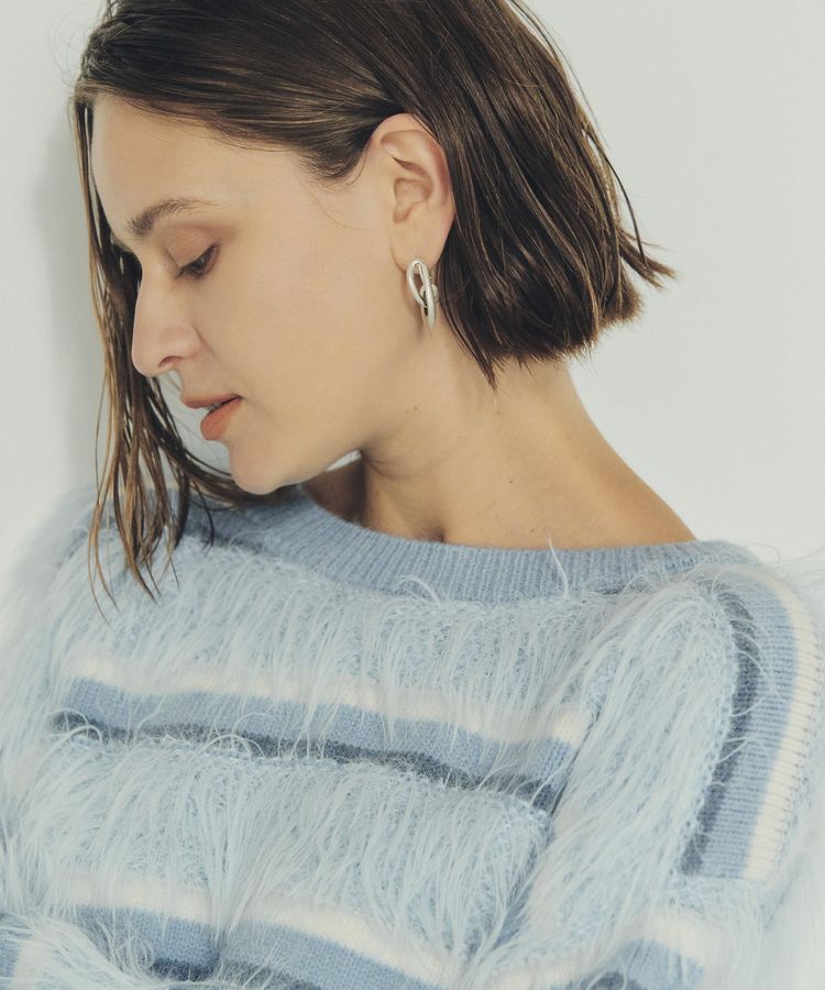 YECCA VECCA「クロスフープイヤリング」|イヤリング|