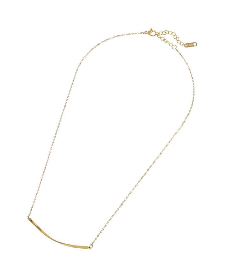 YECCA VECCA「ステンレスニュアンスバーネックレス」|ネックレス|