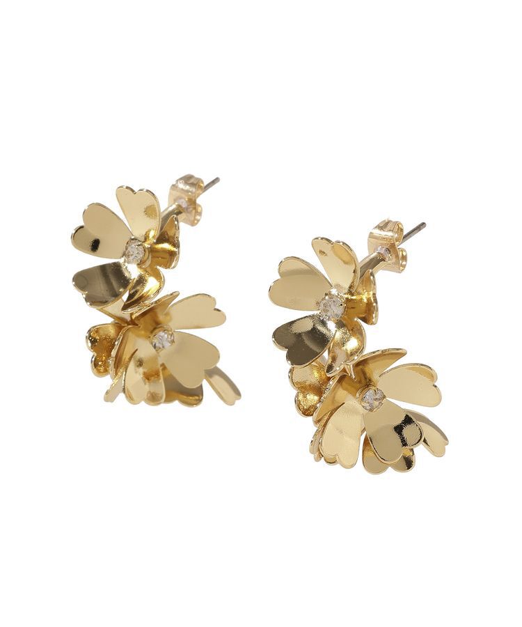 YECCA VECCA「メタルフラワーピアス」|ピアス|