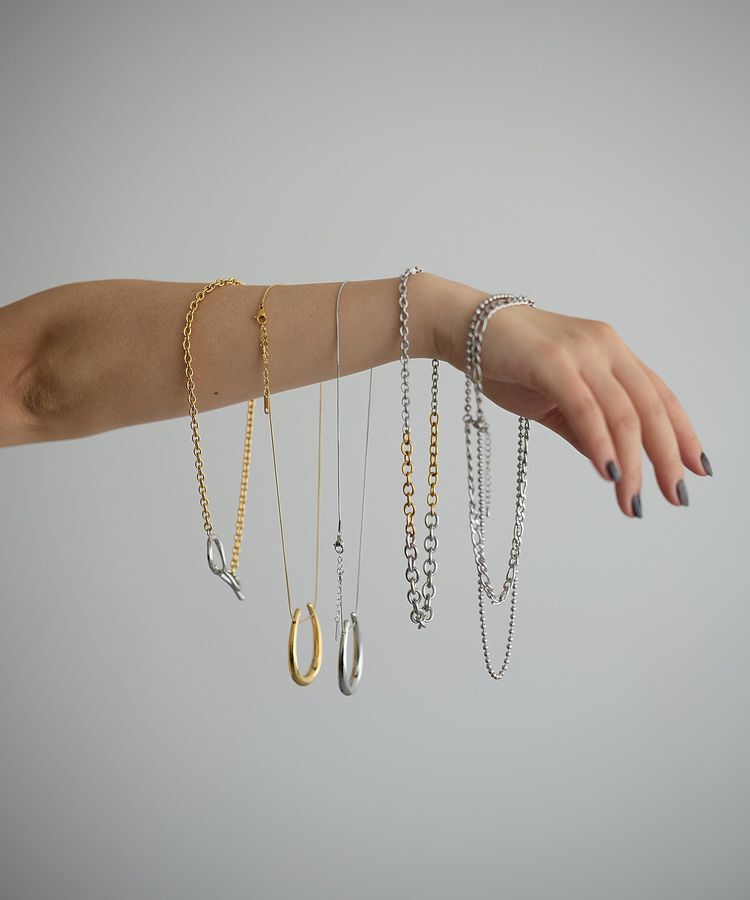 GARAGE OF GOOD CLOTHING「STAINLESS2連チョーカー」|ネックレス|