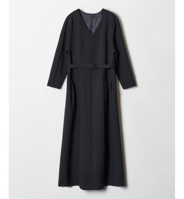 allureville「ダブルアムンゼンVネックタックワンピース」|ワンピース|